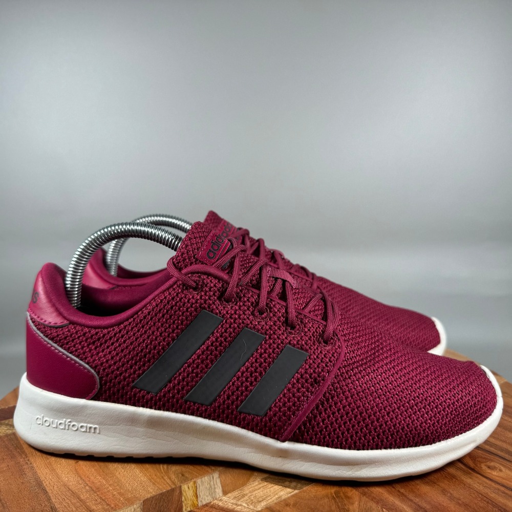 Adidas Cloudfoam Lite Racer Women 9 Burgundy Maroon Sneakers BB7311